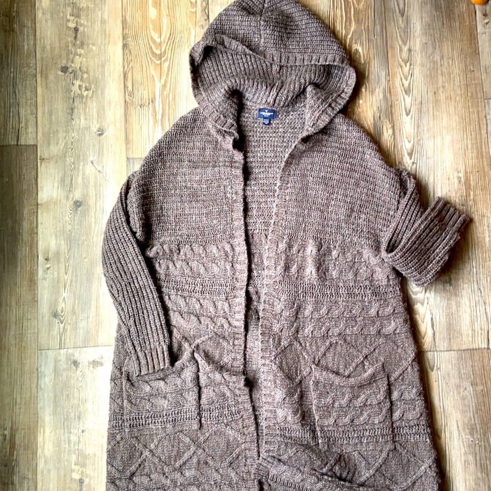 American Eagle Hooded Cardigan